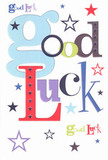 The essence of encouragement and community support is captured in this lively good luck card from Little Ilford, where each element is chosen with the precision of a florist selecting the perfect stems. The phrase 'Good Luck' flows across the page, each letter rendered in a vibrant spectrum: soft sky blues mingle with bold crimsons, earthy greens, and regal purples, evoking the cheerful colours popping up along Little Ilford Lane in spring. Whimsical stars in navy, gold, and lavender dot the pristine white background, their scattered patterns suggesting a sky full of dreams and endless possibility. The card's surface, smooth and satisfying beneath your fingertips, recalls the pleasure of handling fine, freshly printed stationery, much like the experience of receiving a fragrant bouquet from a trusted local shop. There's a heartfelt optimism in the card's energetic design-ready to boost a student on route to a big exam at Newham College, or encourage a friend chasing new beginnings in nearby Ilford. Every aspect, from playful fonts to uplifting hues, radiates the sense of community and belief that defines Little Ilford, making this card the ideal companion for any fresh start.